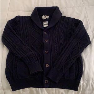 Mens Black | Brown Cotton Cardigan. Size M